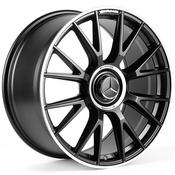 Литые диски 82595 Mercedes-Benz iVF-3294-H3294F 20 J9.5 ET43 5x112 66.5 чёрный матовый + полированны: Фото 4