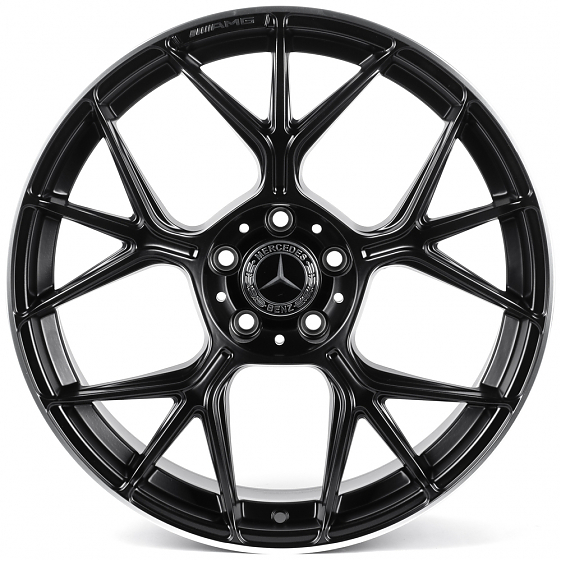 Литые диски 82132 Mercedes-Benz XL6003-DS345 19 J8.5 ET36 5x112 66.56 чёрный матовый + полированный : Фото 1