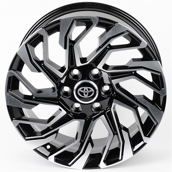 Литые диски 80958 Toyota HP964D-DS215 20 J8.5 ET25 6x139.7 106.1 чёрный глянцевый + полированные спи: Фото 3