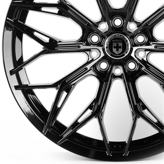 Литые диски 81645 HRE FC6006-CT508 19 J8.5 ET35 5x114.3 73.1 чёрный глянцевый: Фото 2
