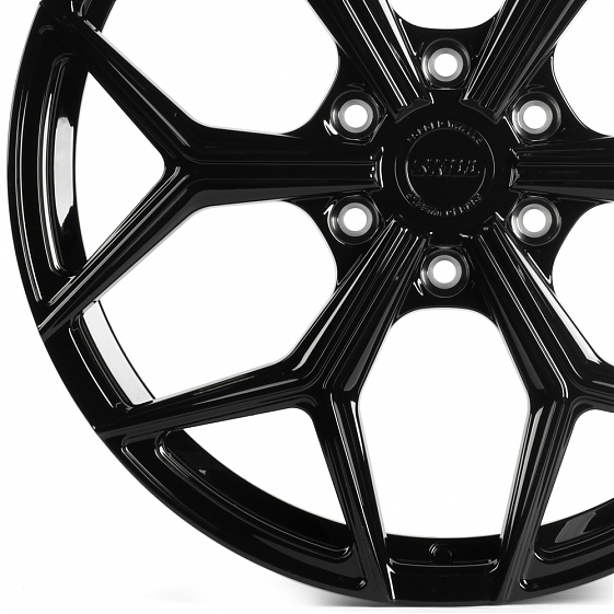 Кованые диски H240927G SKILL SL401-SL086 21 J9 ET45 6x139.7 95.1 чёрный глянцевый: Фото 2