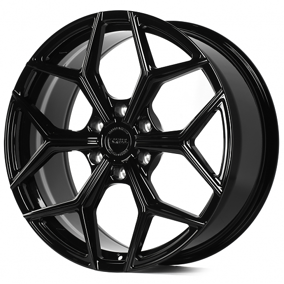 Кованые диски H240927G SKILL SL401-SL086 21 J9 ET45 6x139.7 95.1 чёрный глянцевый: Фото 5