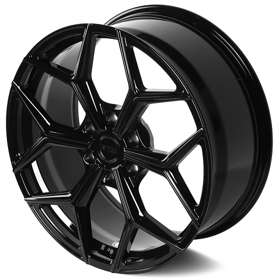 Кованые диски H240927G SKILL SL401-SL086 21 J9 ET45 6x139.7 95.1 чёрный глянцевый: Фото 6