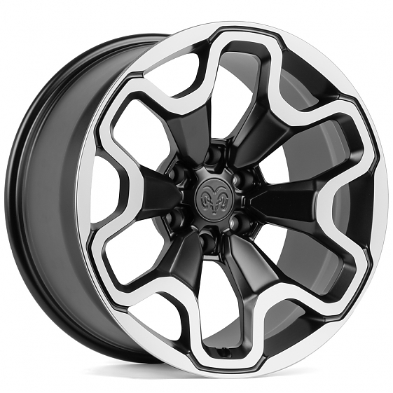 Кованые диски 230220A SKILL SV306-SV318 20 J10 ET-3 6x139.7 77.8 чёрный + полированные спицы: Фото 3