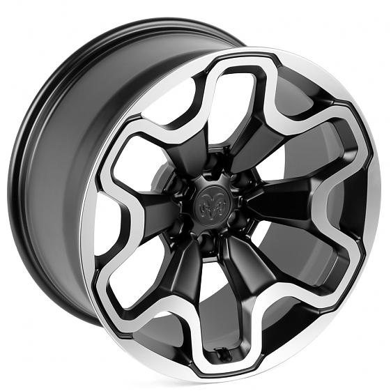 Кованые диски 230220A SKILL SV306-SV318 20 J10 ET-3 6x139.7 77.8 чёрный + полированные спицы: Фото 4
