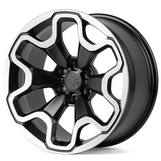 Кованые диски 230220A SKILL SV306-SV318 20 J10 ET-3 6x139.7 77.8 чёрный + полированные спицы: Фото 5