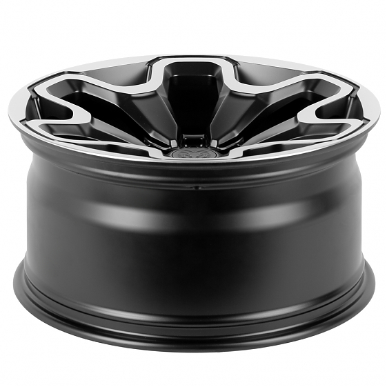 Кованые диски 230220A SKILL SV306-SV318 20 J10 ET-3 6x139.7 77.8 чёрный + полированные спицы: Фото 6