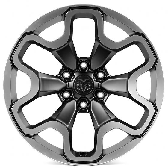 Кованые диски 230220A SKILL SV306-SV318 20 J10 ET-3 6x139.7 77.8 чёрный + полированные спицы: Фото 1