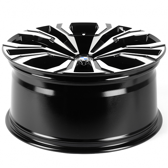 Литые диски 82084 BMW IVF-3175-CT557 22 J10.5 ET38 5x112 66.5 чёрный + полированные спицы: Фото 7