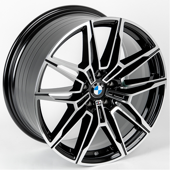 Литые диски 81727 BMW FC3079-CT509 19 J9 ET35 5x112 66.5 чёрный + полированные спицы: Фото 5