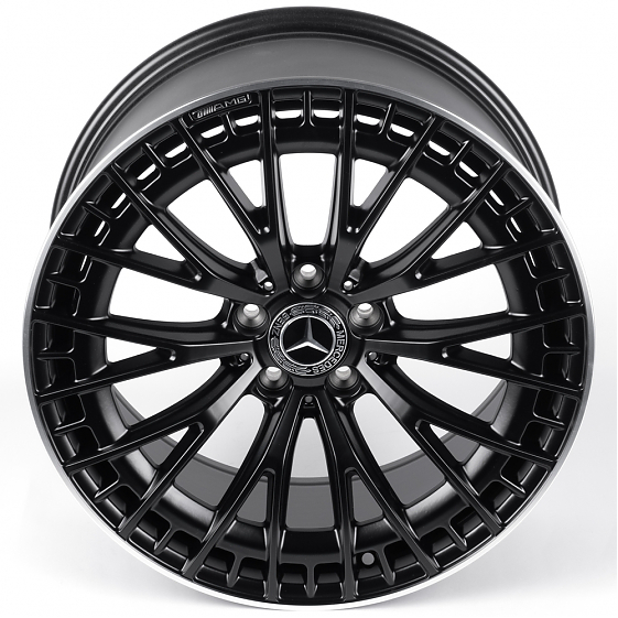 Литые диски 82065 Mercedes-Benz iVF-3399-DS347 19 J9.5 ET43 5x112 66.56 чёрный матовый + полированны: Фото 3