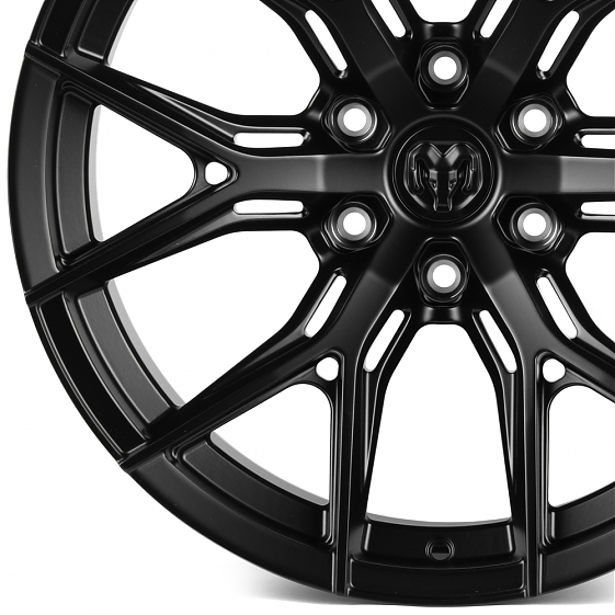 Кованые диски H241206W SV110-SK335 20 J10 ET-10 6x139.7 77.8 чёрный матовый: Фото 2