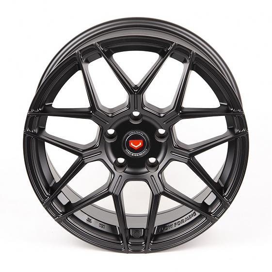 Литые диски 80783 Vossen BY06-SK154 17 J7.5 ET35 5x112 66.6 чёрный матовый: Фото 3