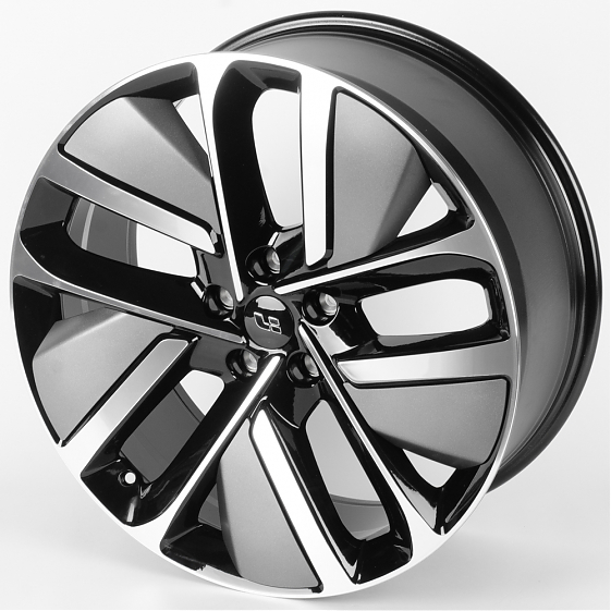 Литые диски 81750 LI FC3164-FG626 21 J9 ET45.5 5x120 62.5 чёрный глянцевый + полированные спицы: Фото 6