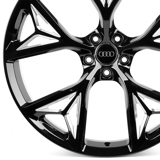 Кованые диски H250924U SKILL SL686-SB610 23 J10 ET15 5x112 66.5 чёрный глянцевый + полировка: Фото 2