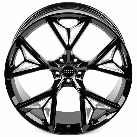 Кованые диски H250924U SKILL SL686-SB610 23 J10 ET15 5x112 66.5 чёрный глянцевый + полировка: Фото 3