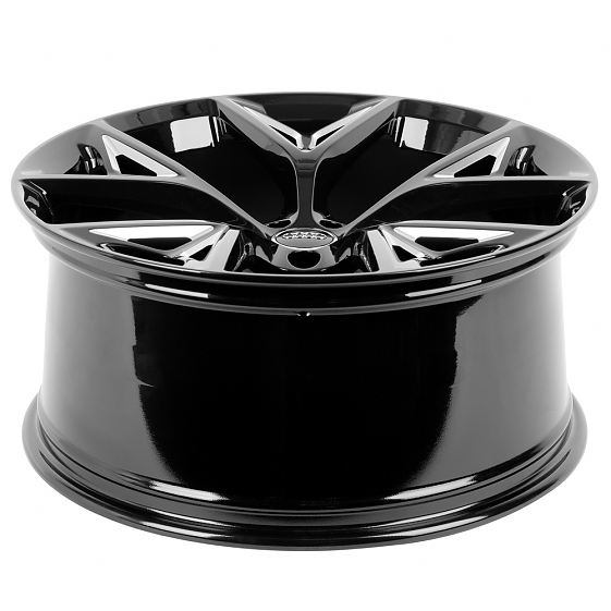 Кованые диски H250924U SKILL SL686-SB610 23 J10 ET15 5x112 66.5 чёрный глянцевый + полировка: Фото 7