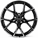 Литые диски 82367 Volkswagen IVF3491 18 J8 ET35 5x112 66.45 чёрный глянцевый + полированные спицы