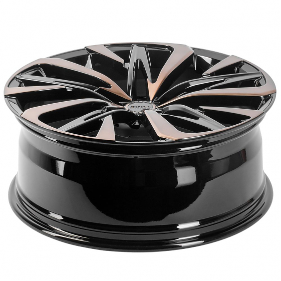 Кованые диски H230724H SKILL SL221-SK197 21 J8.5 ET35 5x114.3 60.1 чёрный глянцевый + полированные с: Фото 6