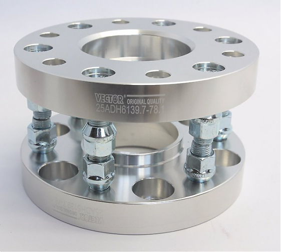 Проставка 41080 ATVL 6x114.3 66,1/66,1 12x1,25 25mm серебро: Фото 2