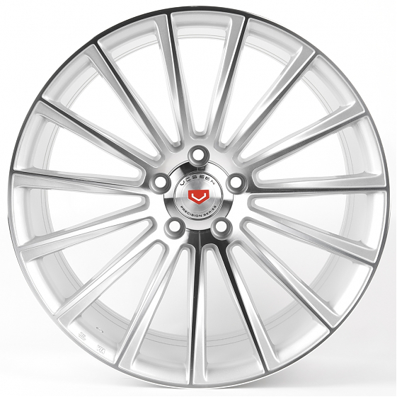 Литые диски 81501 Vossen BZ01-FG597 19 J9.5 ET38 5x112 66.6 серебро + полированные спицы: Фото 1