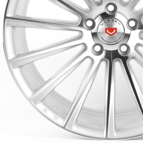 Литые диски 81501 Vossen BZ01-FG597 19 J9.5 ET38 5x112 66.6 серебро + полированные спицы: Фото 2
