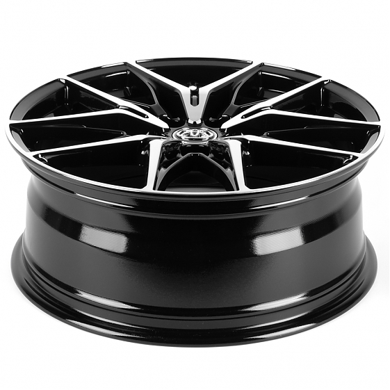 Литые диски 82609 Toyota IVF-3559-H3559F 19 J7.5 ET40 5x114.3 60.1 черный глянец + полированые спицы: Фото 7