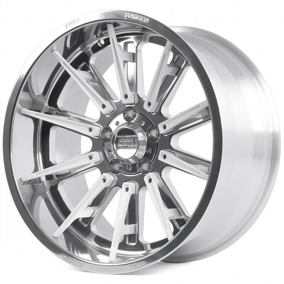 Кованые диски 250613D SKILL SD101-SK335 20 J10 ET-18 5x127 71.6 зеркальная полировка + белые спицы: Фото 4