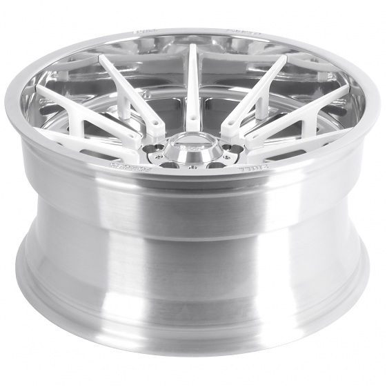 Кованые диски 250613D SKILL SD101-SK335 20 J10 ET-18 5x127 71.6 зеркальная полировка + белые спицы: Фото 7
