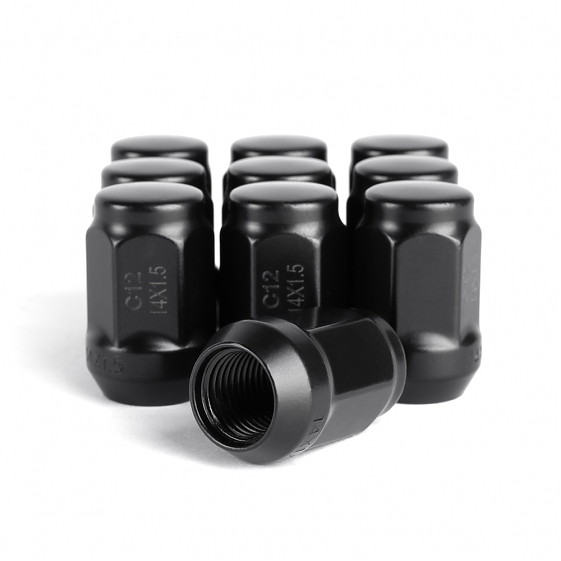 Гайка 20233 ATVL N008 конус 14X1,5 35mm чёрный матовый HEX 19: Фото 3