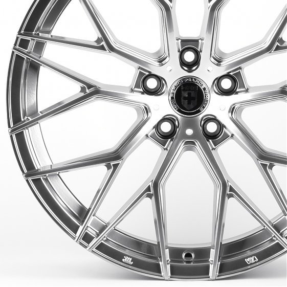 Литые диски 82408 HRE XF201 19 J8.5 ET35 5x112 66.56 серебро тёмное: Фото 2