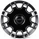 Кованые диски H260130N SKILL SL013-CS443 22 J9.5 ET40 5x120 72.6 чёрный матовый + полированные спицы