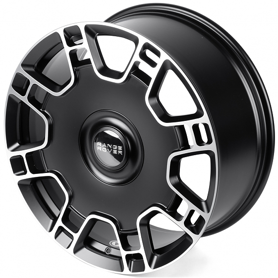 Кованые диски H260130N SKILL SL013-CS443 22 J9.5 ET40 5x120 72.6 чёрный матовый + полированные спицы: Фото 6