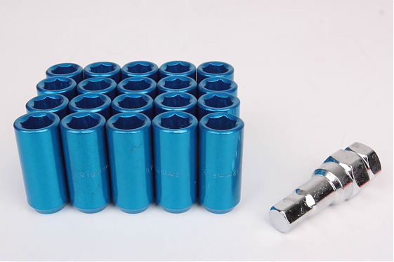 Комплект гаек 20117 Max Guard конус 12x1,5 40mm синий HEX внутренний: Фото 2
