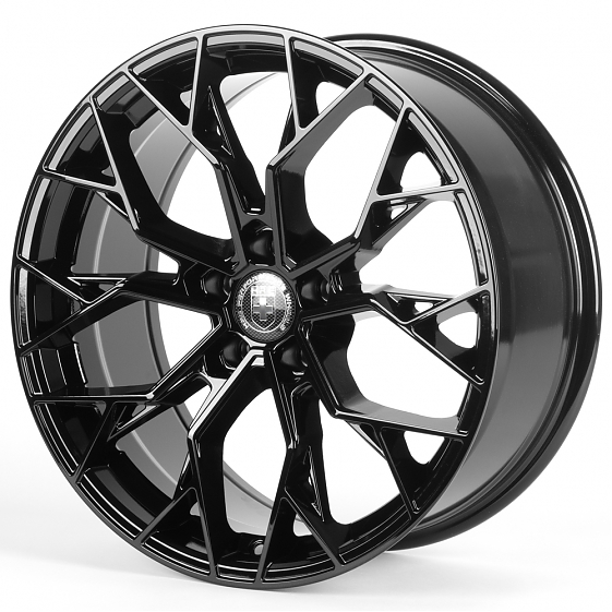 Литые диски 81601 HRE 2754-SF085 19 J8.5 ET28 5x120 72.6 чёрный глянцевый: Фото 5