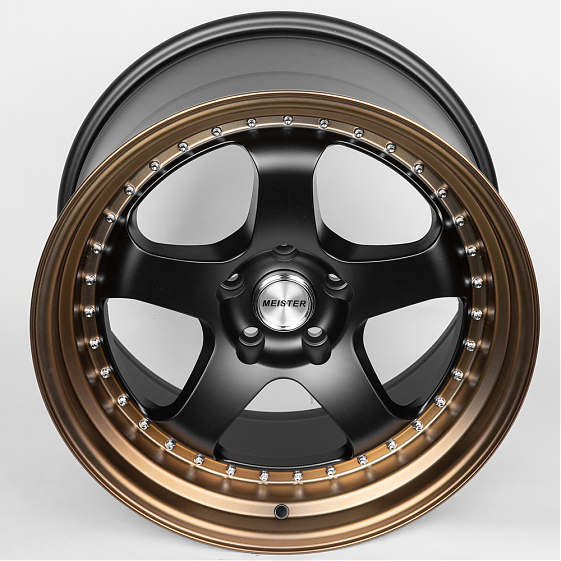 Литые диски 80281 Work JS1091-DS196 18 J10.5 ET22 5x114.3 73.1 чёрный + бронзовый обод: Фото 3