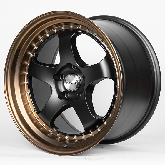 Литые диски 80281 Work JS1091-DS196 18 J10.5 ET22 5x114.3 73.1 чёрный + бронзовый обод: Фото 4