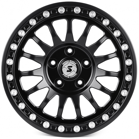Кованые диски H260327A SKILL SV980-SK290 17 J9 ET12 5x127 71.5 чёрный матовый + полированные декорат: Фото 1