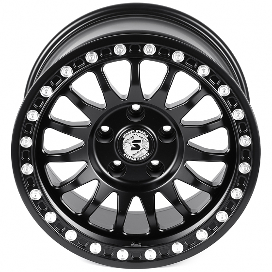 Кованые диски H260327A SKILL SV980-SK290 17 J9 ET12 5x127 71.5 чёрный матовый + полированные декорат: Фото 3