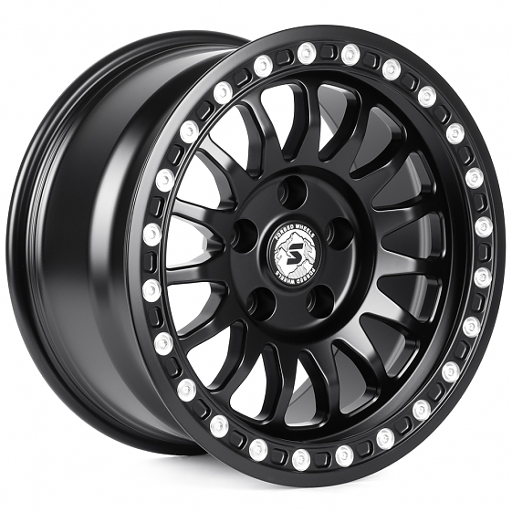 Кованые диски H260327A SKILL SV980-SK290 17 J9 ET12 5x127 71.5 чёрный матовый + полированные декорат: Фото 4