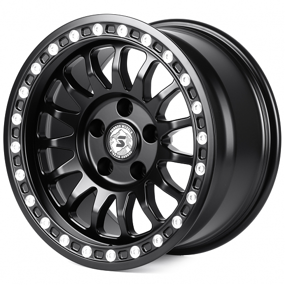 Кованые диски H260327A SKILL SV980-SK290 17 J9 ET12 5x127 71.5 чёрный матовый + полированные декорат: Фото 5