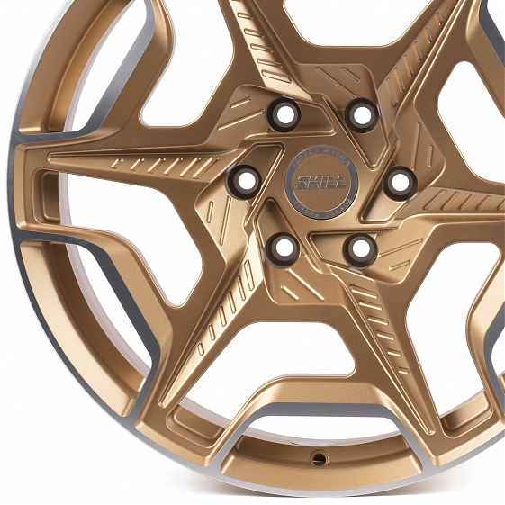 Кованые диски H250731B SKILL SV151-SB563 20 J9 ET19 6x139.7 бронза + полированные спицы: Фото 2
