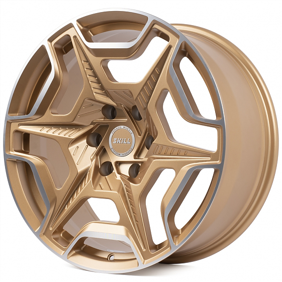 Кованые диски H250731B SKILL SV151-SB563 20 J9 ET19 6x139.7 бронза + полированные спицы: Фото 4