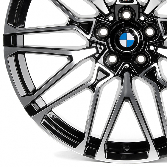 Литые диски 80970 BMW HP996D-FG469 20 J10.5 ET40 5x112 66,56 чёрный глянцевый + полированные спицы: Фото 2