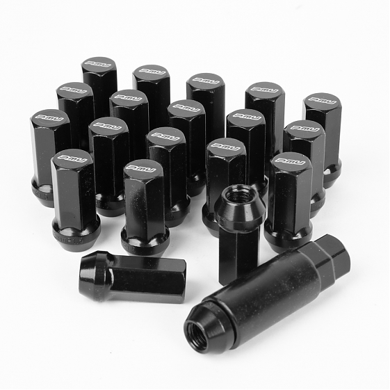Комплект гаек 20027 PMU N086 конус 12x1,5 45mm чёрный HEX 17: Фото 2
