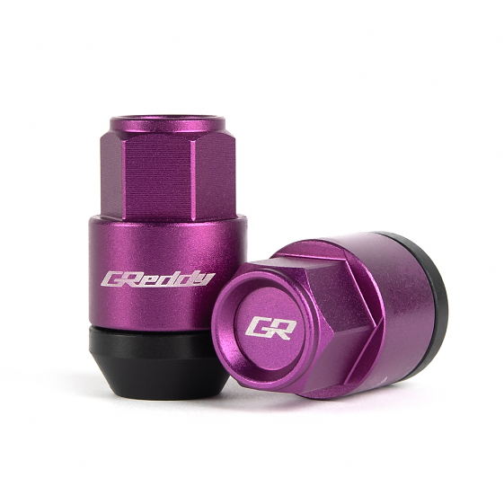 Комплект гаек 20190 Greddy M17 PRO конус 12x1,25 43.5mm фиолетовый HEX 19: Фото 2