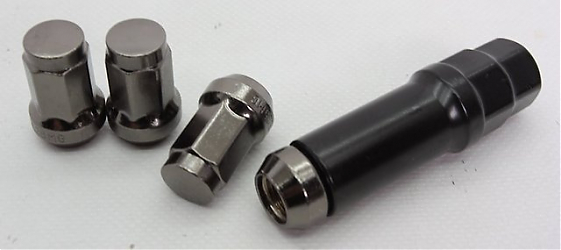 Гайка 60014 Wheel Lock 7 граней конус 12x1,25 33mm графит 19/21: Фото 3