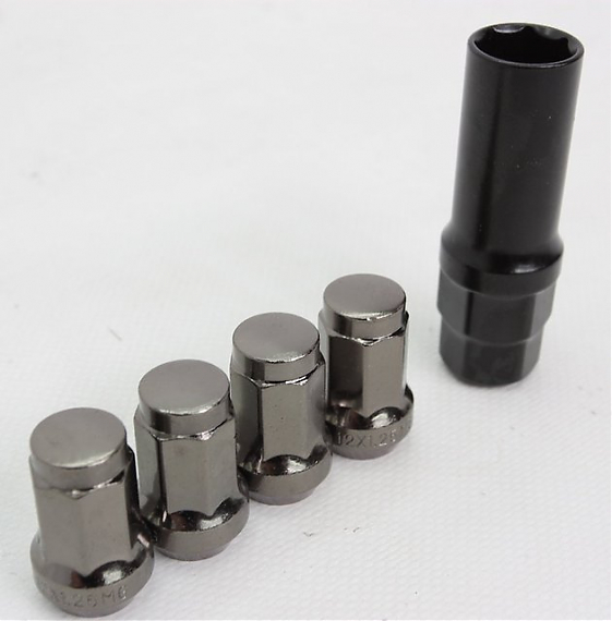 Гайка 60014 Wheel Lock 7 граней конус 12x1,25 33mm графит 19/21: Фото 2