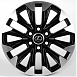 Литые диски 81864 Lexus IVF-3123-SF099 20 J8 ET55 6x139.7 95.1 чёрный глянцевый + полированные спицы