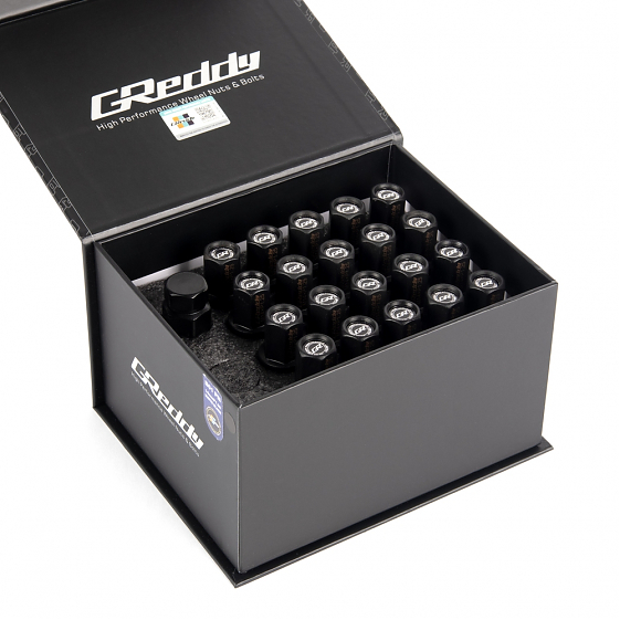 Комплект болтов 20204 Greddy B03P PRO сфера 14X1,5 28mm чёрный матовый HEX 17: Фото 3